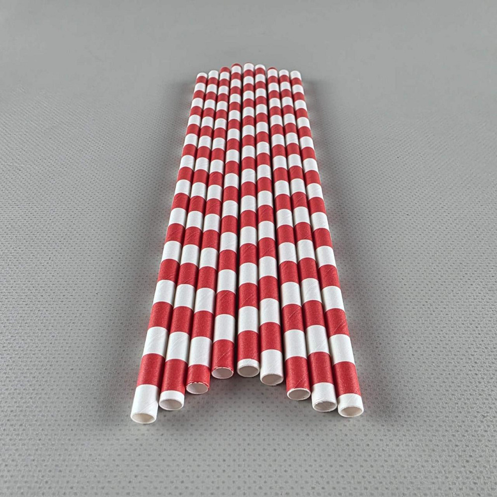 Соломка трубочка бумажная Ø 5 мм 20 см 