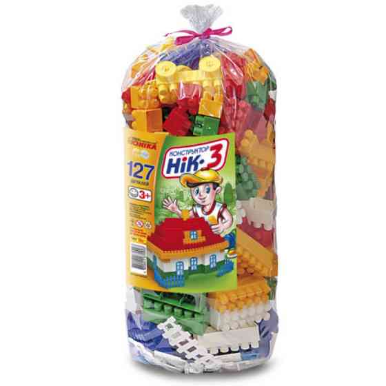 Конструктор с крупными деталями „НИК – 3” 70903, 127 элементов Винница