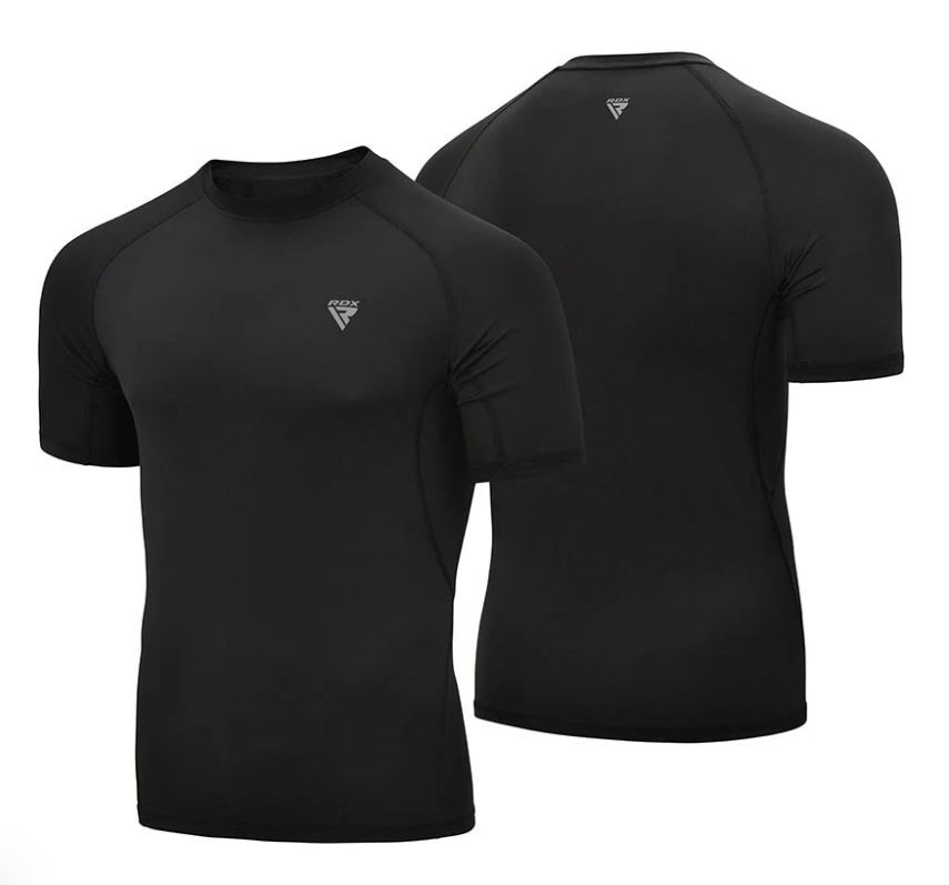 Рашгард із коротким рукавом RDX T15 Black 3XL Каменское - изображение 3