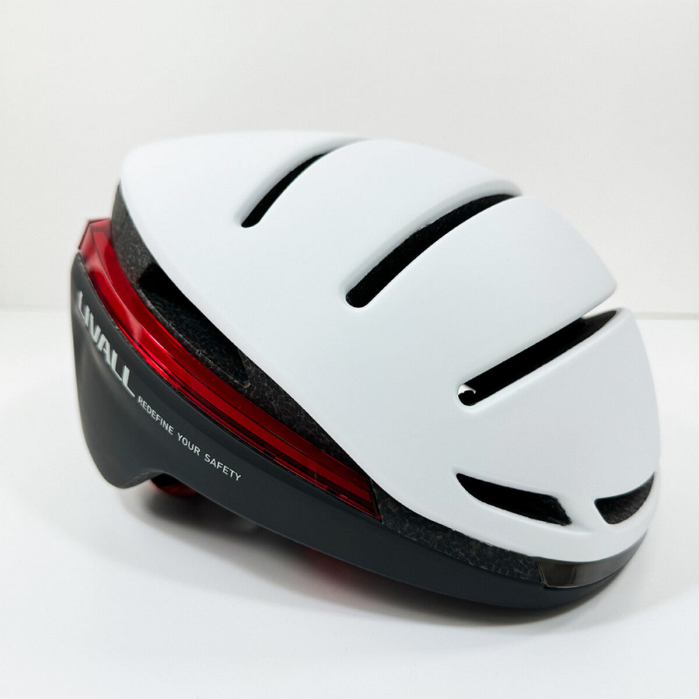 Захисний шолом Livall EVO21 (L) Snow (58-62см), передній та задній ліхтар поворотів та стопів, додаток, Bluetooth, пульт BR80 (LIV-LEVO21-4342) Київ - фото 4