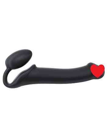 Безремневой страпон Strap-On-Me Black XL, полностью регулируемый, диаметр 4,5см Sex Aura Киев