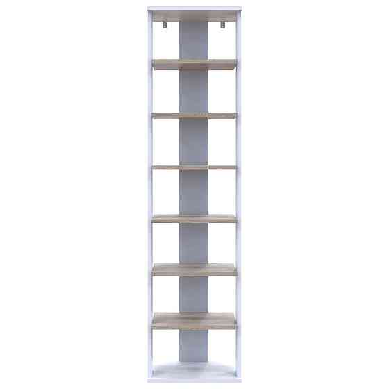 Полка для обуви Doros Паоло 38,4х38,4х153,4 см Белый/Дуб сонома (DRS-011437) Львов