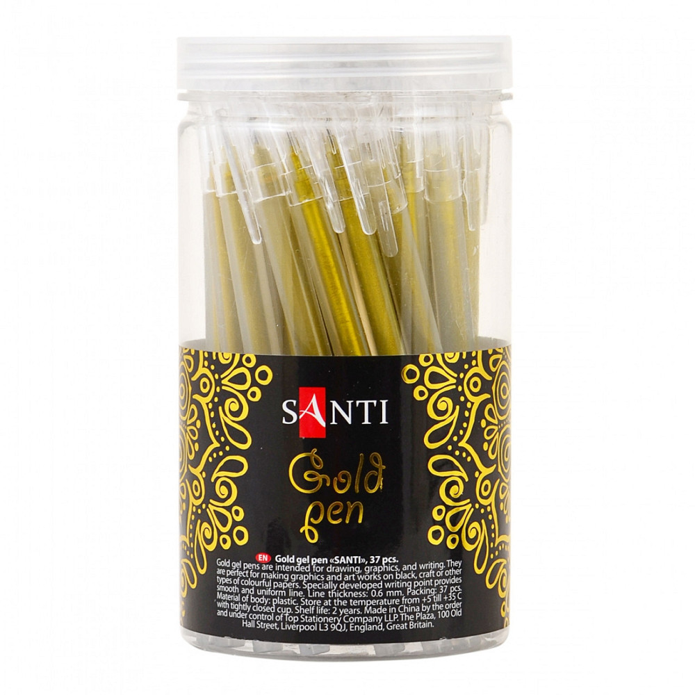 Ручка гелева "Santi" золота, 420364, шт Київ - фото 1