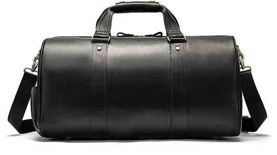 Сумка дорожная мужская кожаная Черная (Vintage) Киев