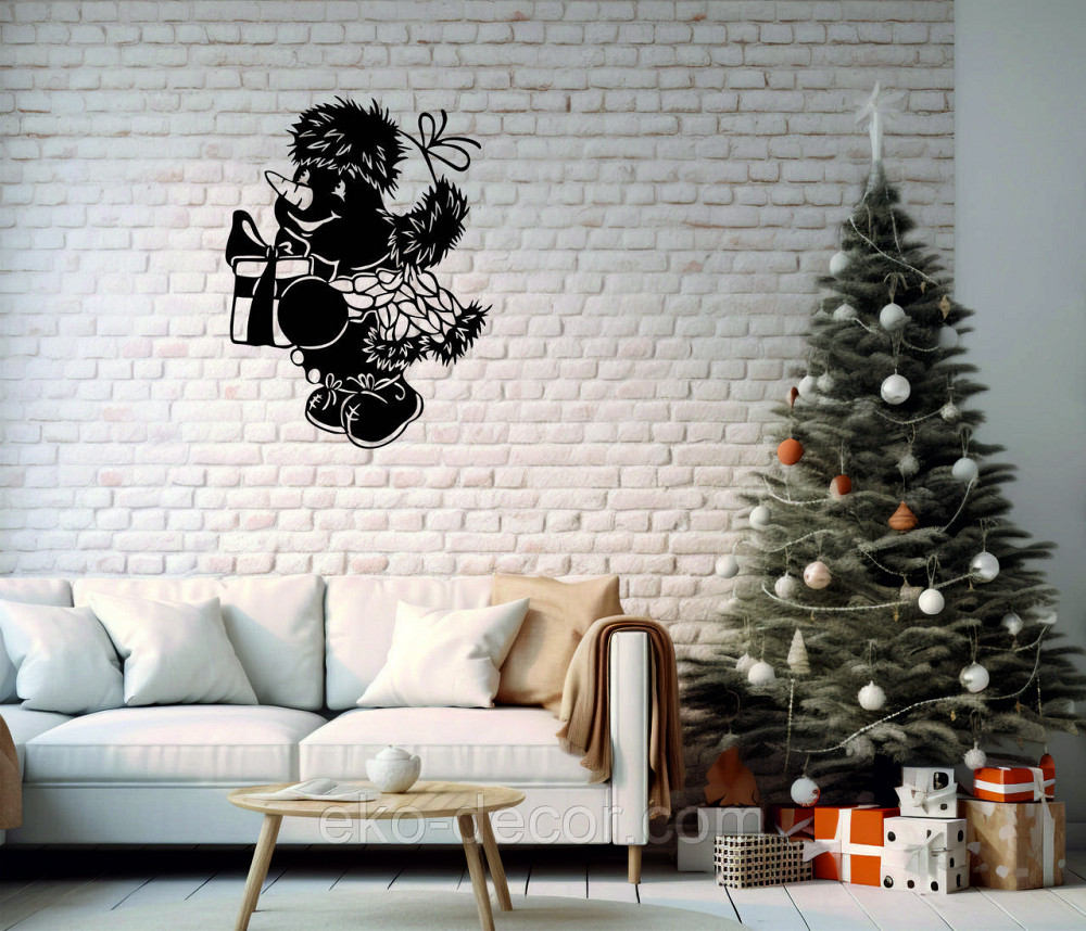 Декоративное настенное Панно «Снеговик», Декор на стену Киев - изображение 3