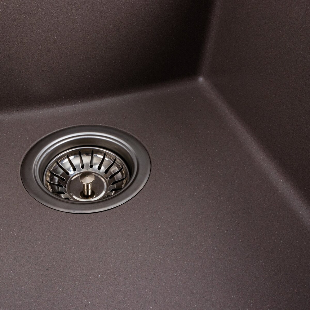 VALESO Гранітна мийка для кухні VALESO 4150 SOKIL матова Дюна Київ - фото 5