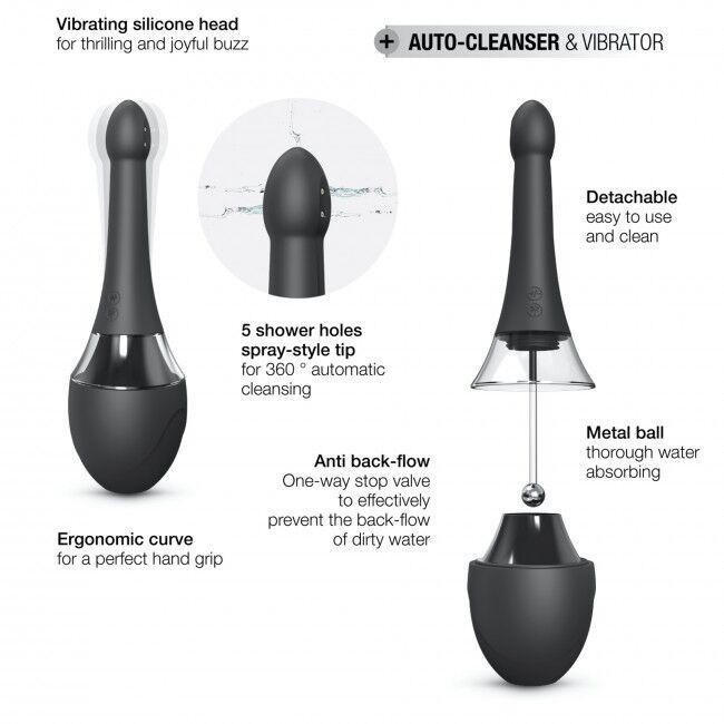 Автоматичний анальний душ-вібратор Dorcel Douche Mate Pro Sex Aura Київ - фото 4