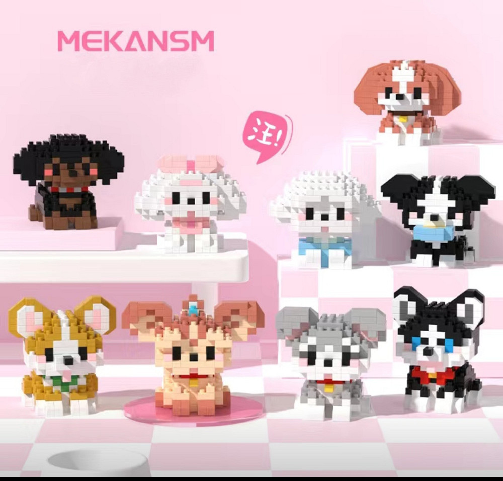 Конструктор Mekansm Кіт і Пес — 296 деталей, Micro Diamond Blocks, 3D Киев - изображение 1