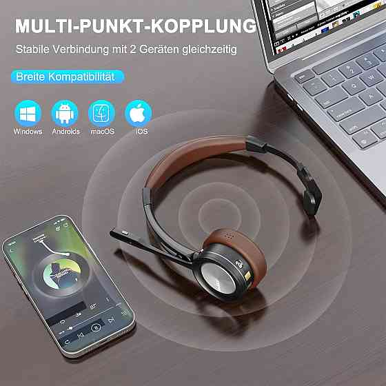 Безпровідна Bluetooth гарнітура/ мононавушники для кол-центру Mairdi m890cbt Луцк