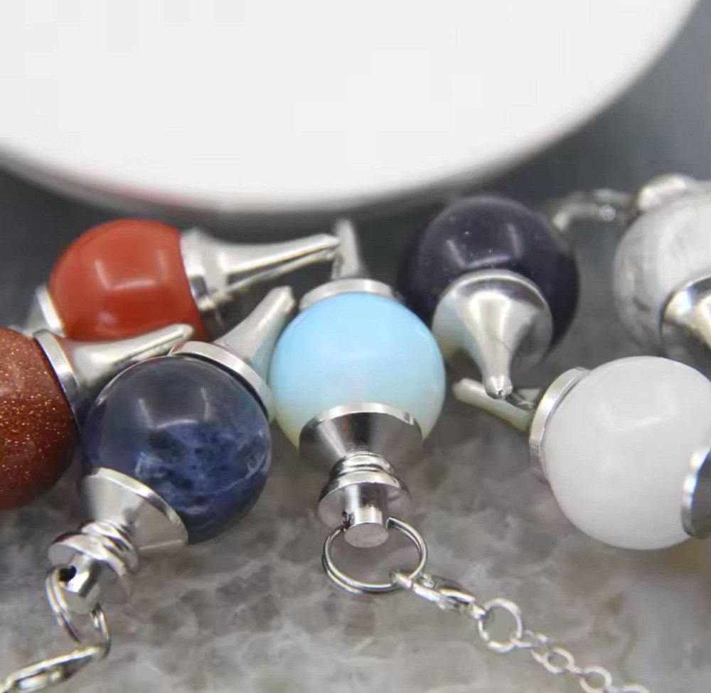 Кулон маятник з натурального каменю червона яшма, підвіска для балансування чакр з червоної яшми, ма Київ - фото 3