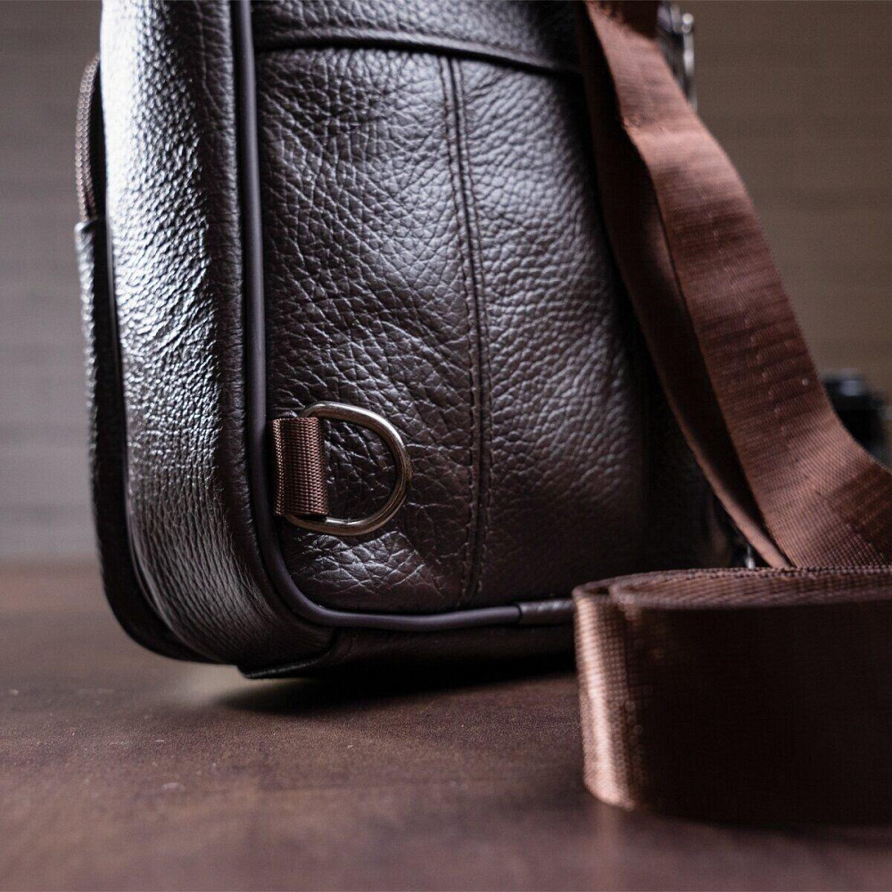 Сумка мужская через плечо Vintage 14986 Коричневая Киев - изображение 5