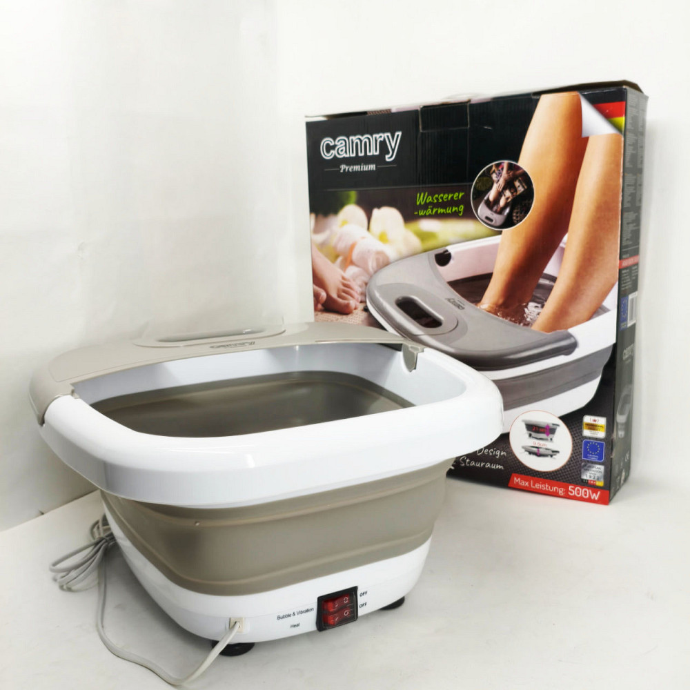 Массажная ванночка для ног Camry CR 2174 складной массажер для стоп с подогревом 500 Вт вибрационный массаж HA-59 Львов - изображение 9