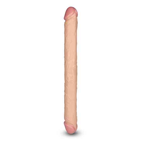 Двухсторонний фаллоимитатор - King-Sized Realistic Slim Ultra Double Dildo 17