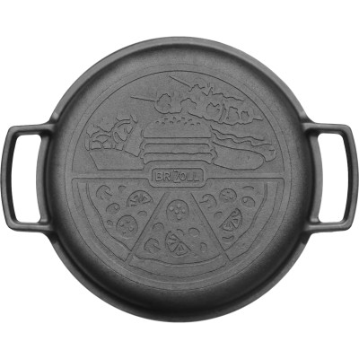 Каструля Brizoll чавунна з кришкою-сковородою 6 л (P-6L-2) Вінниця - фото 9