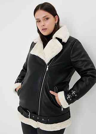 Жіноча стильна дублянка зі штучним хутром Одеса