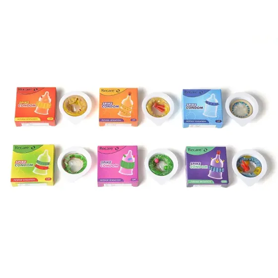 Насадка на член Recare Spike Condom Orange (презерватив с усиками и шипами) Львов