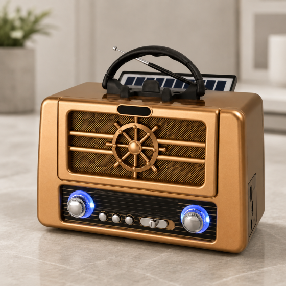 Радіоприймач Golon RX BT 8080 SOLAR акумуляторний з сонячною панеллю (Bluetooth, USB, TF, ліхтар, FM/AM/SW) Одеса