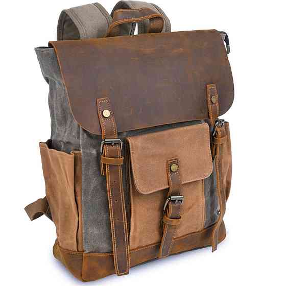 Рюкзак комбинированный дорожный Серый (Vintage) Киев