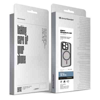 Чехол для мобильного телефона Armorstandart Unit MagSafe SE Apple iPhone 15 Pro Titanium Grey (ARM75380) Винница
