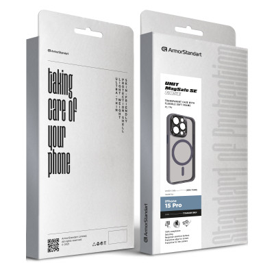 Чехол для мобильного телефона Armorstandart Unit MagSafe SE Apple iPhone 15 Pro Titanium Grey (ARM75380) Винница - изображение 2