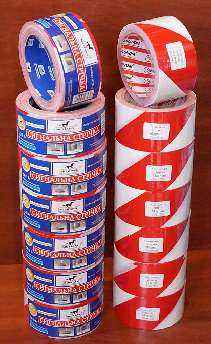 Стрічка огороджувальна (сигнальна) 100м*50мм Павлоград - фото 2