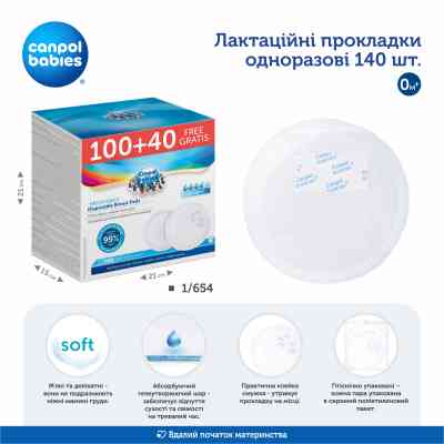Вкладиш для бюстгальтера Canpol babies 140 шт (1/654) Вінниця