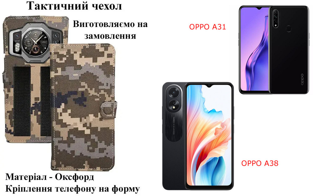 Тактичний чохол для Motorola Moto G30 XT2129, кріпиться до спорядження на липучці Київ - фото 1