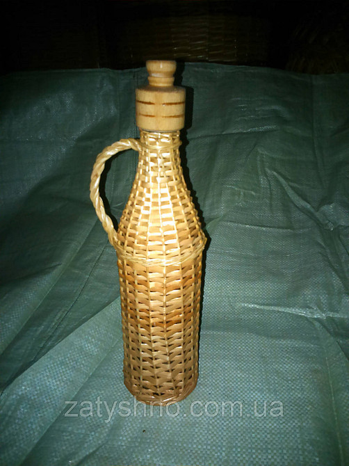 Пляшка плетена на 0,5 л Київ - фото 3