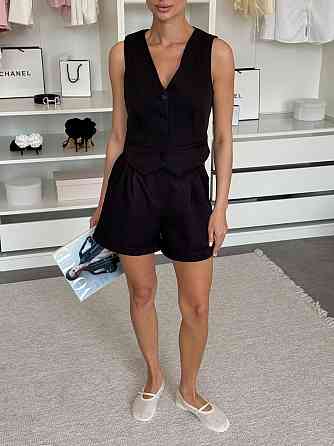 Жіночий базовий костюм двійка: жилет і шорти костюмка Одеса