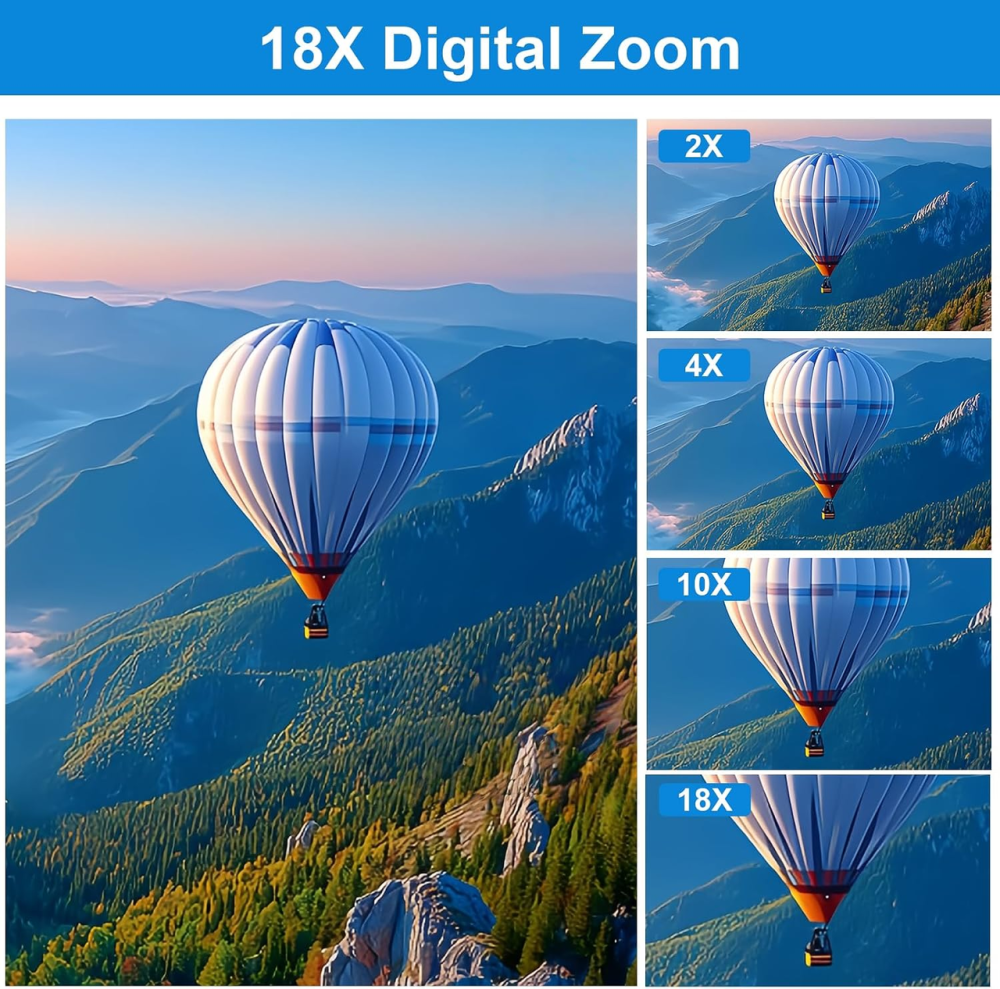 Цифрова камера LONGYI X9 8K 64 МП Wi-Fi, автофокус, 18x Zoom, 64 ГБ + коричневий шкіряний чохол Київ - фото 5