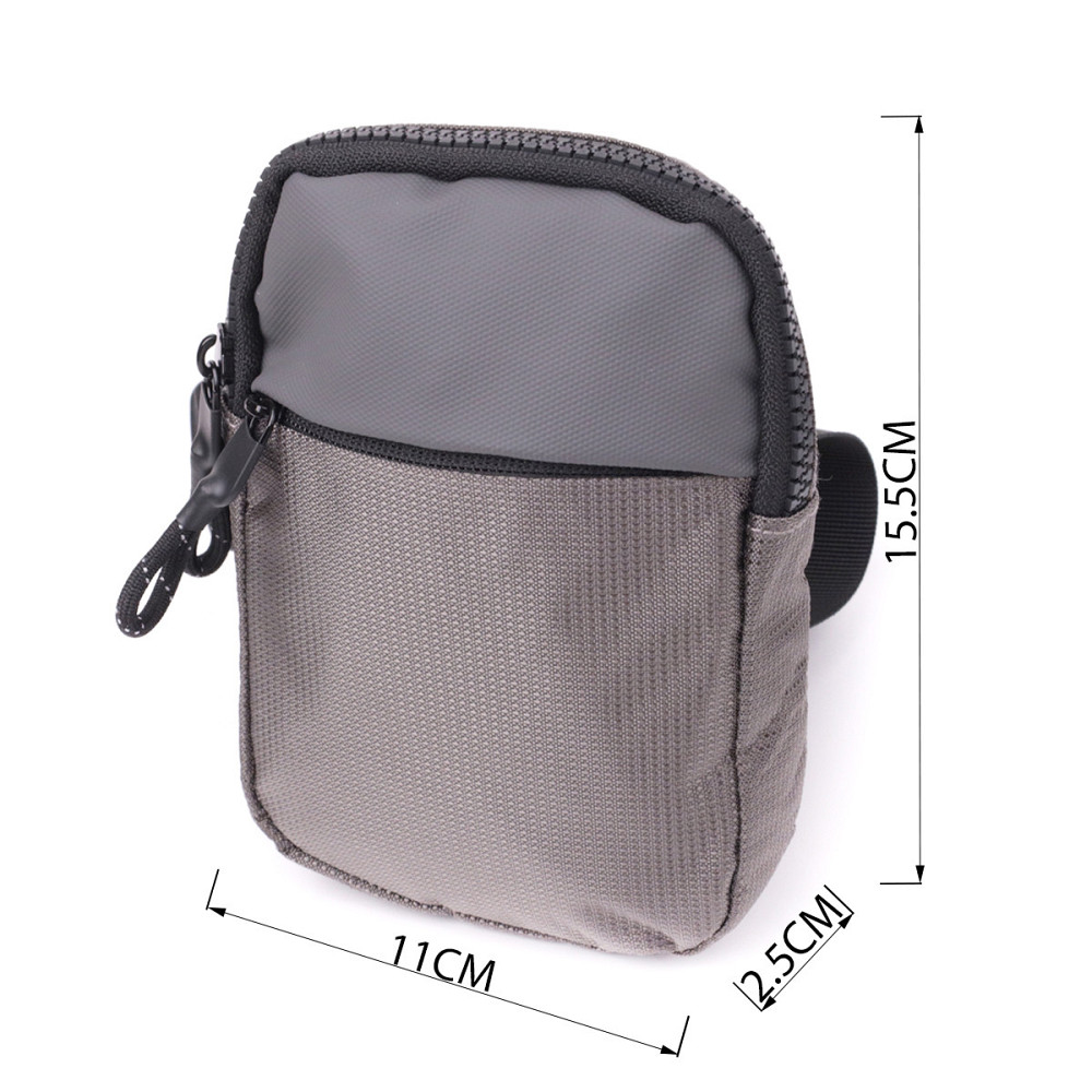 Удобная слинг сумка для путешествий из качественного текстиля Vintage 22869 Серый Киев - изображение 7