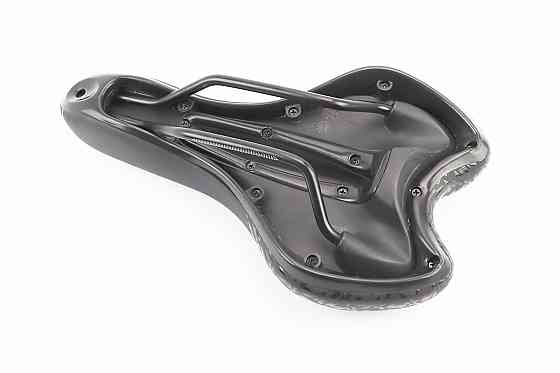 Сидіння MTB 270x160мм, чорно-біло-синє "GEL" Київ