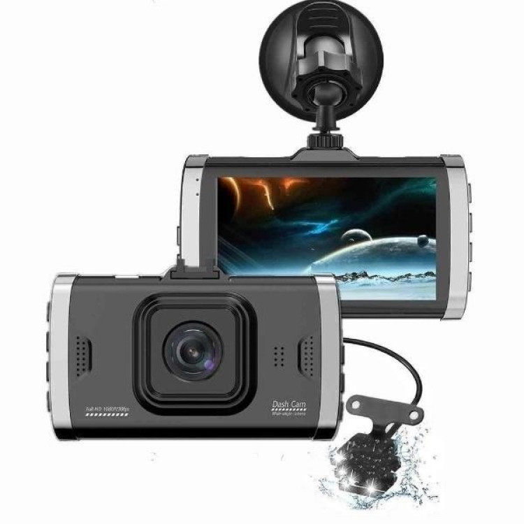 Автомобільний відеореєстратор DVR-T686G+ (2 камери) Full HD Вінниця - фото 1