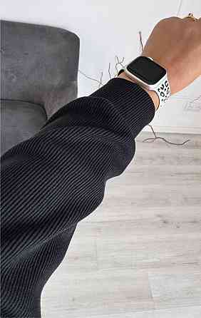 Женский стильный повседневный костюм двойка: кардиган на пуговицах + брюки трикотажный рубчик Черный, 46/48 Одесса