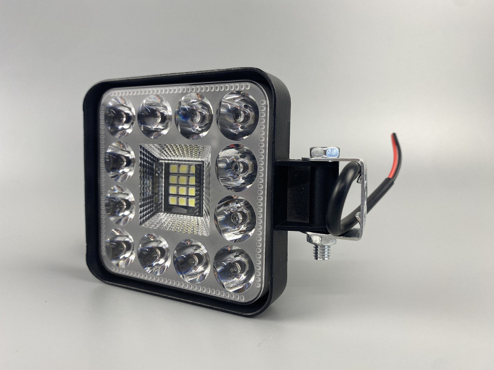 Фара LED квадратна 48W 6000K (28 діодів) (8.5 см х 8.5 см х 1.5 см) Mini Мукачево - фото 3