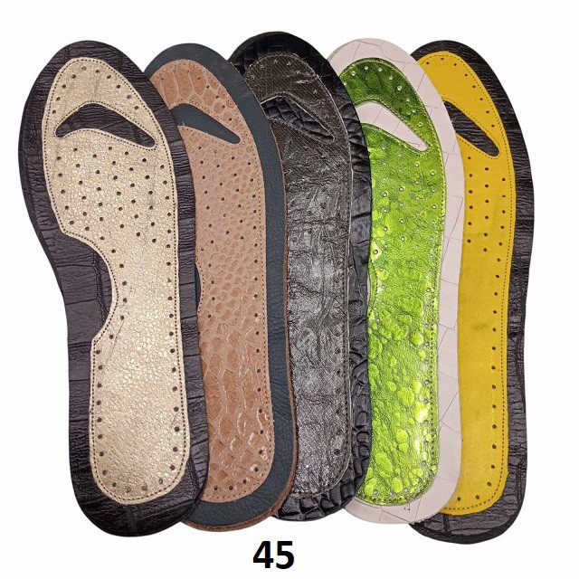 Шкіряні стельки РОЗПРОДАЖ !! розмір 45 (різні кольори) Дніпро - фото 1