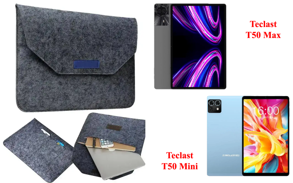 Сумка Wool из войлока для планшета Teclast T50 Max, Teclast T50 Mini Киев - изображение 1
