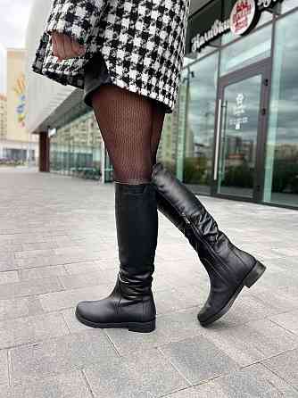 Nivelle Чоботи жіночі NIVELLE чорні натуральна шкіра зимові 38р. (4012) Коломыя