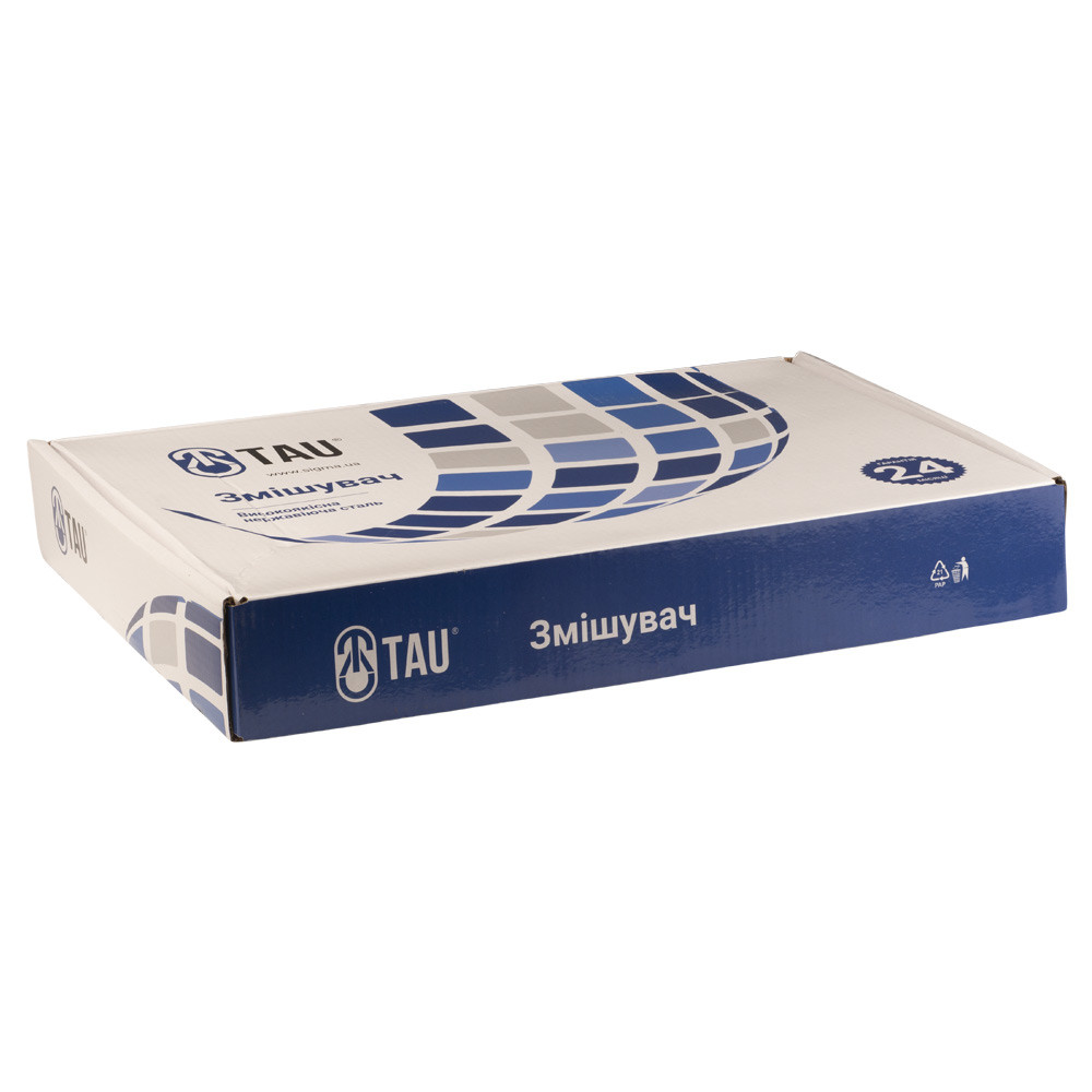 TAU Смеситель s20 Ø35 для кухни излив ухо на гайке (без шлангов) SS TAU (9820131) Киев - изображение 8
