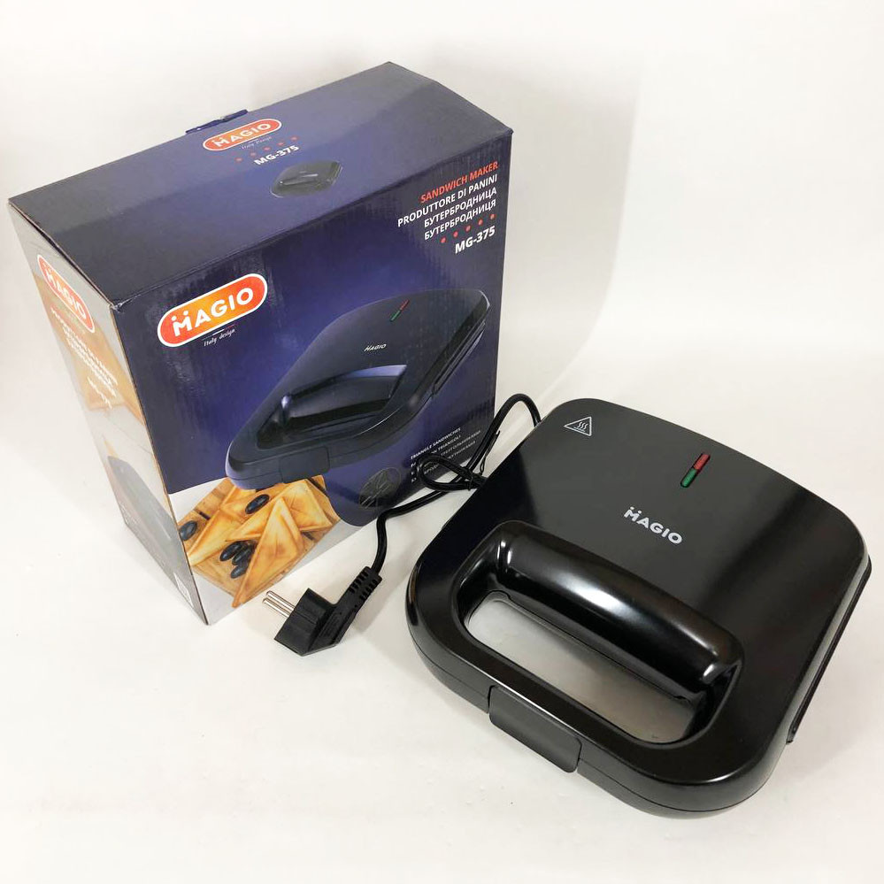 Бутербродниця на подарунок MAGIO MG-375, Сендвічниця побутова, бутербродниці настільний гриль AH-25 Івано-Франківськ - фото 1