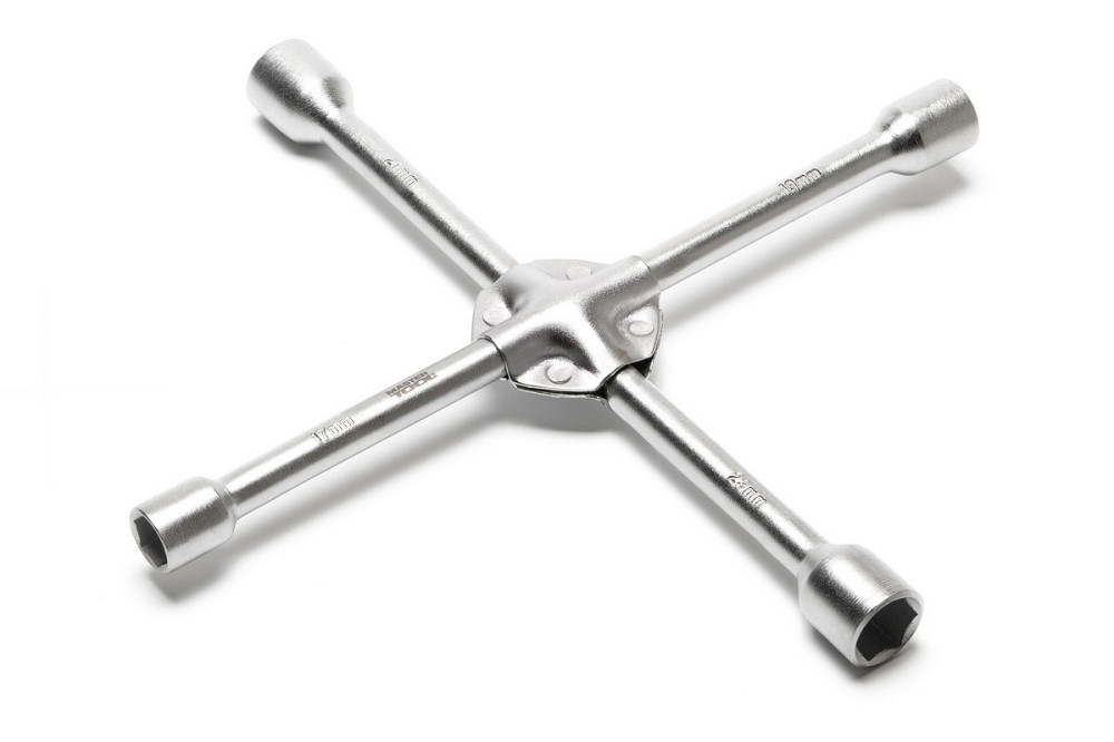 Ключ балонний MASTERTOOL хрестовий посилений 17×19×21×23 мм L=350 мм, Ø16 мм 73-0314 Коломыя - изображение 1