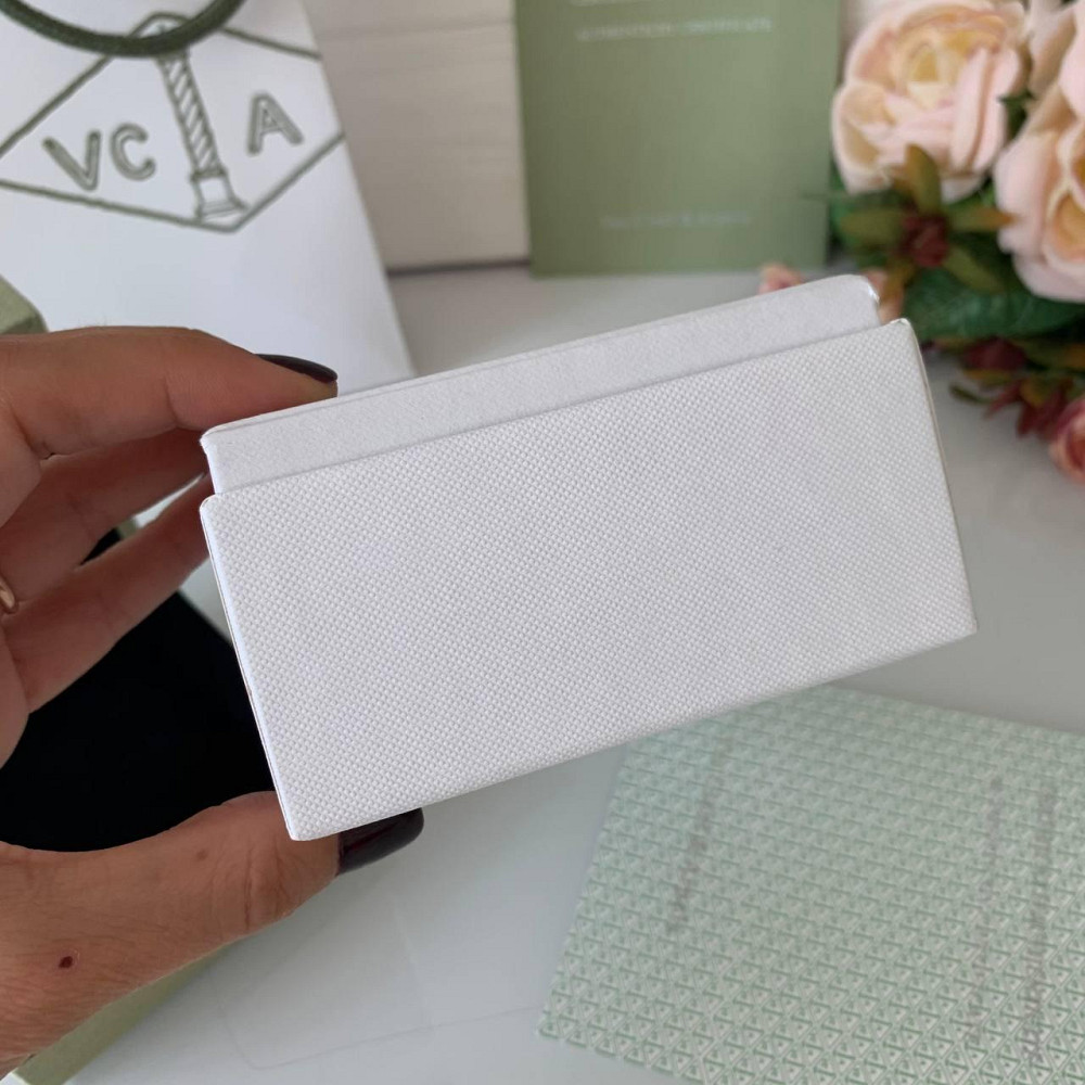 Упаковка преміум Van Cleef Коробочка, всередині замша, футляр, чохол для сертифіката, пакет, стрічка Одеса - фото 10