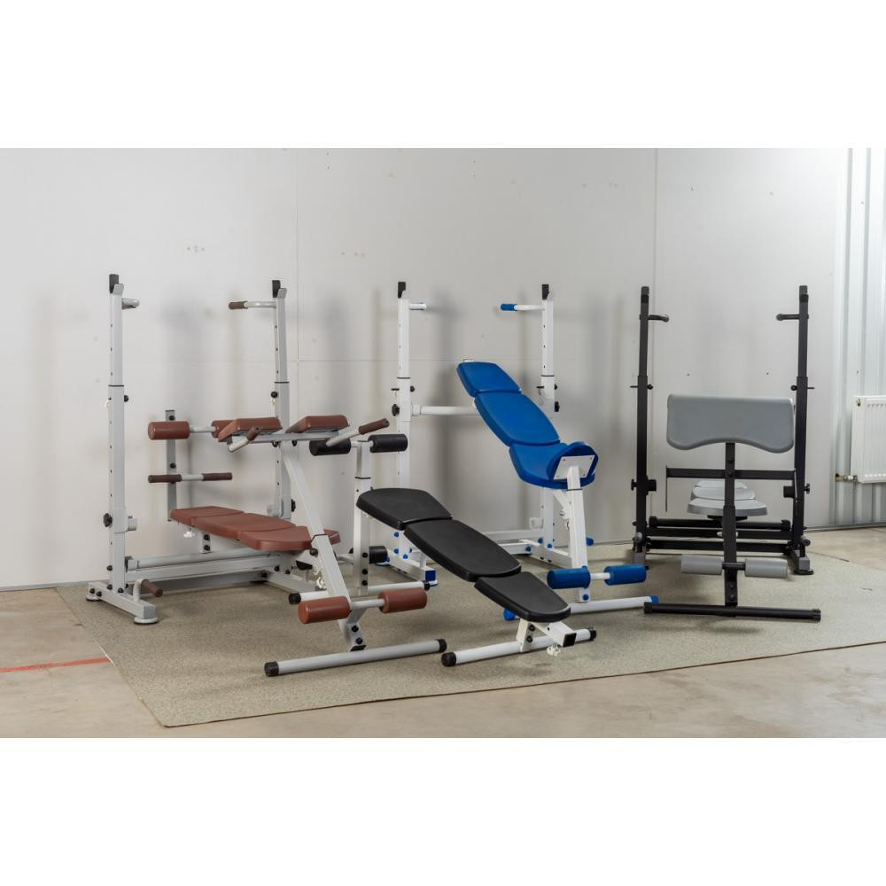 Скамья тренировочная многофункциональная универсальная для жима пресса бицепса гиперэкстензия брусья отжимания Кам'янське - фото 3