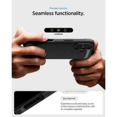 Чехол для мобильного телефона Spigen Rugged Armor MagFit iPhone 17 Matte Black (ACS10367) Винница