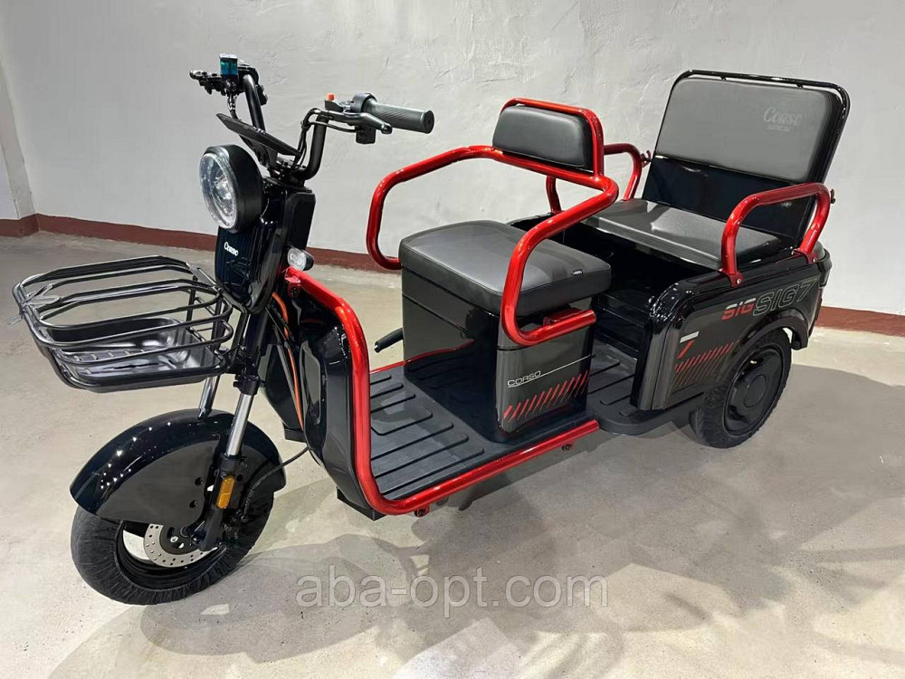 Електричний трицикл з кузовом Corso BIG S SIG7 1200W-72V-23Ah шини 10"/10" купити дешево в Україні Одеса - фото 8