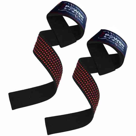 Лямки для тяги Power System PS-3430 XTR-Grip Straps Black/Red Кам'янське
