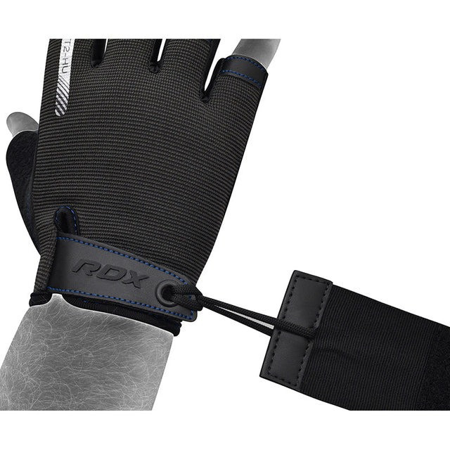 Рукавички для фітнесу RDX T2 Half Blue XL Каменское - изображение 6