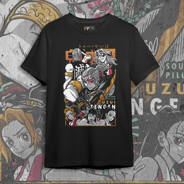 Футболка чоловіча з  принтом Клинок Рассекающий Демонов Тенген Узуй 7 Розмір 48 Дніпро - фото 1