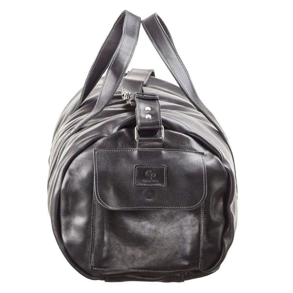 Сумка дорожная Grande Pelle 11048 кожаная Черная Киев - изображение 3