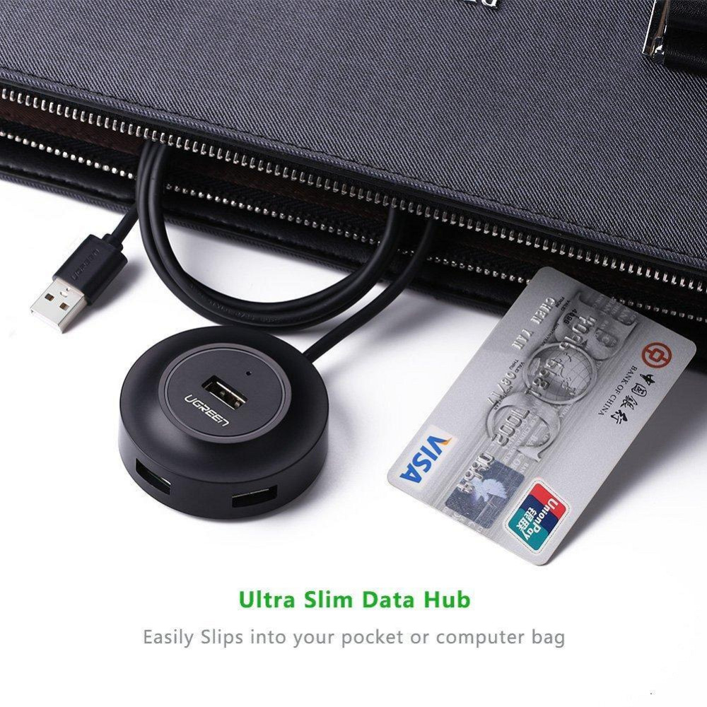 USB хаб/концентратор/разветвитель Ugreen на 4 USB 2.0 порта CR106 (Черный) Николаев - изображение 5